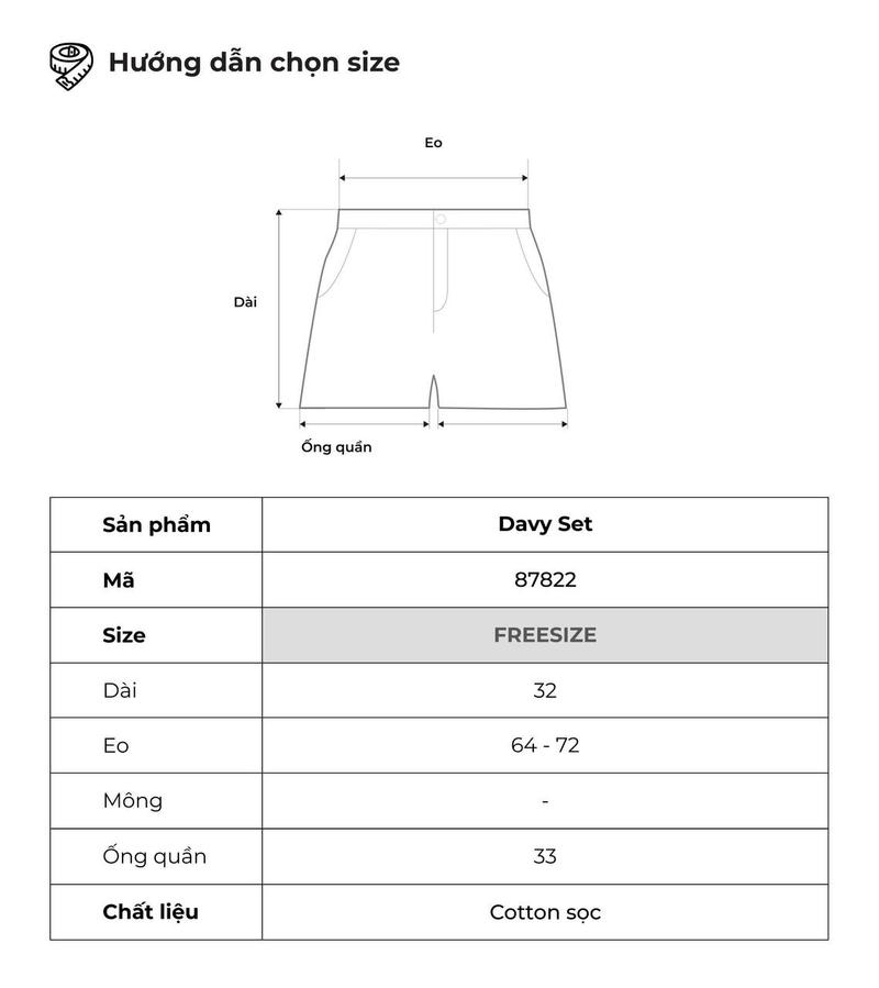 Product Introduction of Set áo tay ngắn rút eo + quần short lưng chun THE C.I.U - Davy Set 4