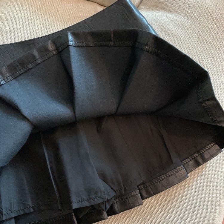 Product Introduction of Chân Váy Da, Cỡ Nhỏ Dành Cho Nữ, Cạp Cao, Chữ A, Màu Đen, Cỡ Lớn, Chân Váy Xếp Ly, Thích Hợp Cho Mùa Xuân, Mùa Thu Và Mùa Đông, Hàng Mới Về 2024 14