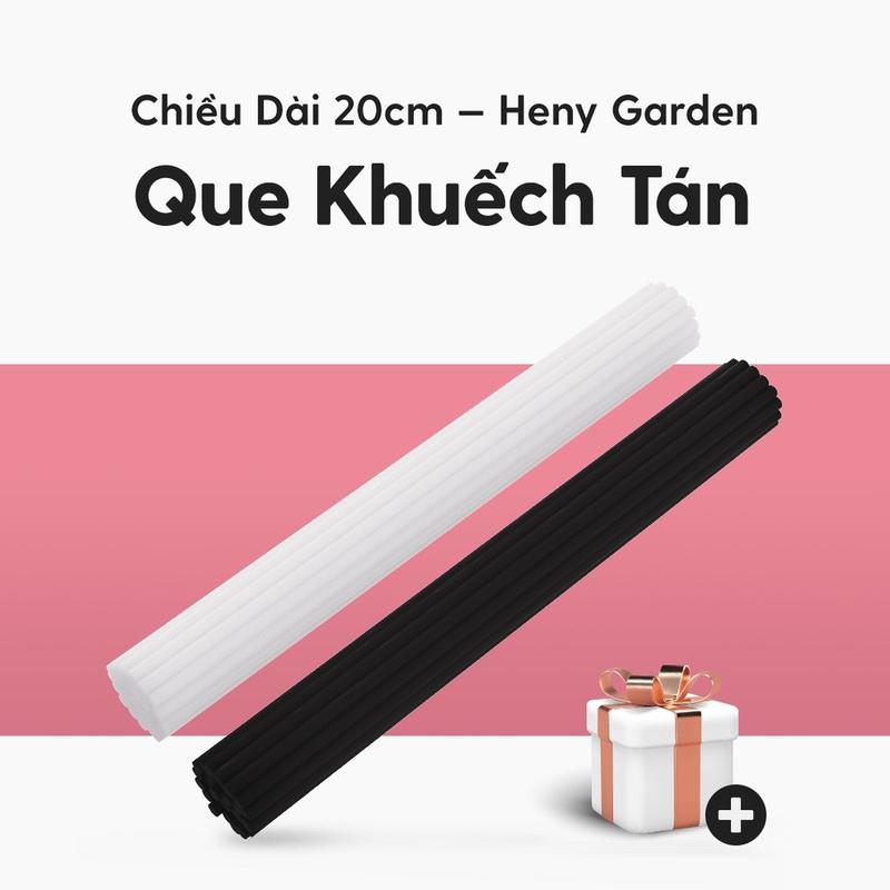 Que Khuếch Tán Tinh Dầu Làm Thơm Phòng Heny Garden Màu Đen Thay Thế Máy Khuếch Tán và Đèn Xông