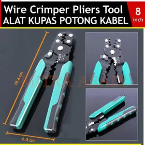 Tang Kupas Potong Kabel / Wire Crimper Pliers Tools 8" - 8 INCHI