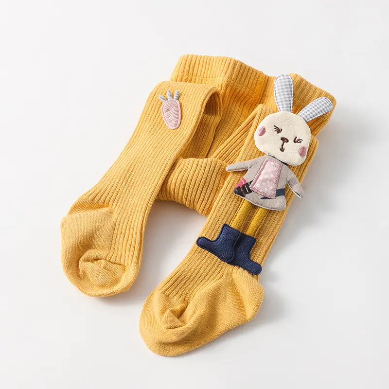 Quần Legging Cho Bé Gái, Hàng Mới Về 2020, Dành Cho Trẻ Em, Thiết Kế Thỏ Búp Bê Lớn, Thích Hợp Cho Mùa Xuân Và Mùa Thu, Quần Tất Cho Em Bé, Kiểu Ống Quần Tất 8