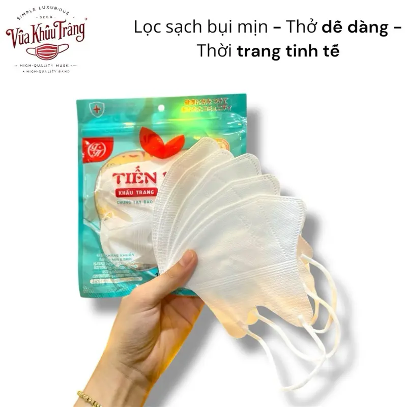 Khẩu Trang 5D Siêu Mềm – Thoáng Khí – 500 Chiếc + Tặng 20
