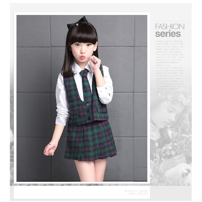 Product Introduction of Children's Spring and Autumn Elementary School Uniform Set College Style Class Uniform Boys and Girls Kindergarten Uniform Graduation 23