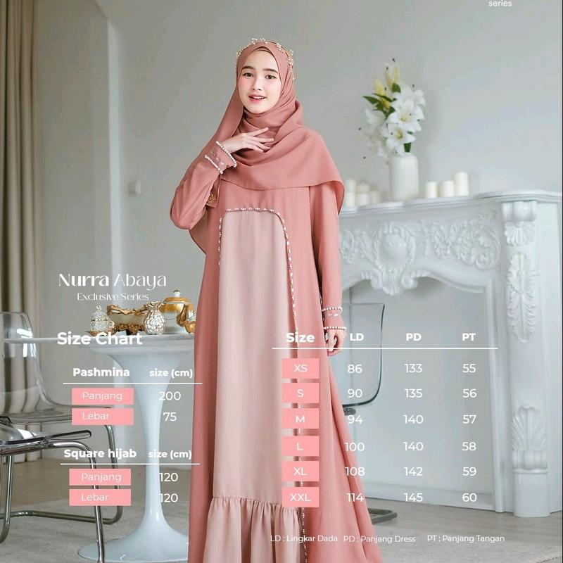 Nurra abaya ORI Kazami / abaya gamis dress busui wudhu friendy matt diamond italiano 4
