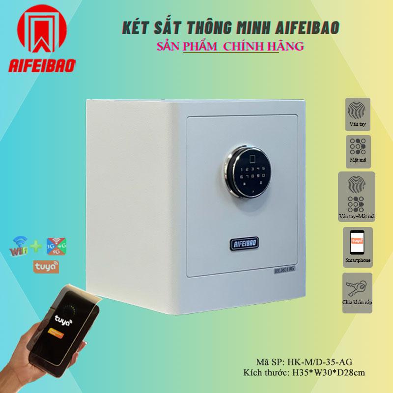Product Introduction of Két sắt thông minh Aifeibao HK-M/D-35-AG màu Đen nhỏ gọn dành cho cửa hàng hoặc để trong tủ | Két gia đình 11