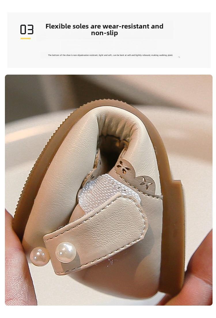 Product Introduction of Stylish Soft Bottom Slip-resistant Children's Leather Shoes 4