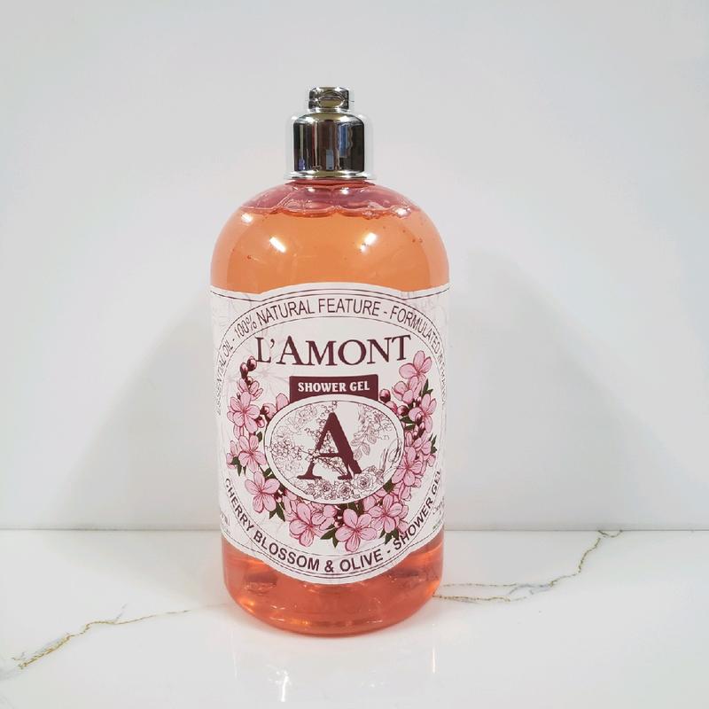 Sữa tắm L'amont En Provence 500ml - Hoa Anh Đào  Trà Dưỡng Thể TeaTinh Dầu Dưỡng Body Dưỡng Da Sen suatam thomlau