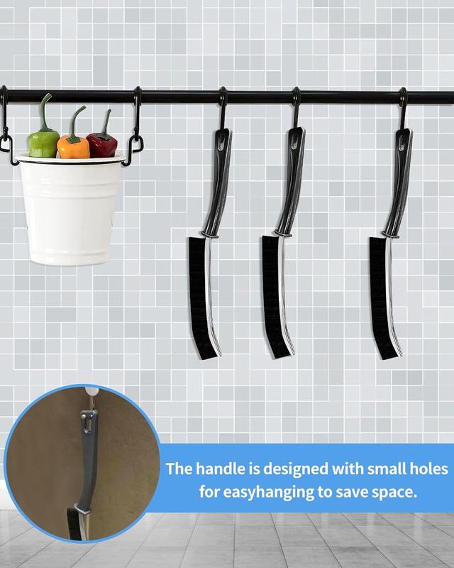 Gap Cleaning Brush New Multifunctional Bathroom Gap Brush Crevice Cleaning Brush Tool, For Slots Shutter Door Track Bathroom Kitchen Tiles Window Kitchen 2Pcs Pack - View #6