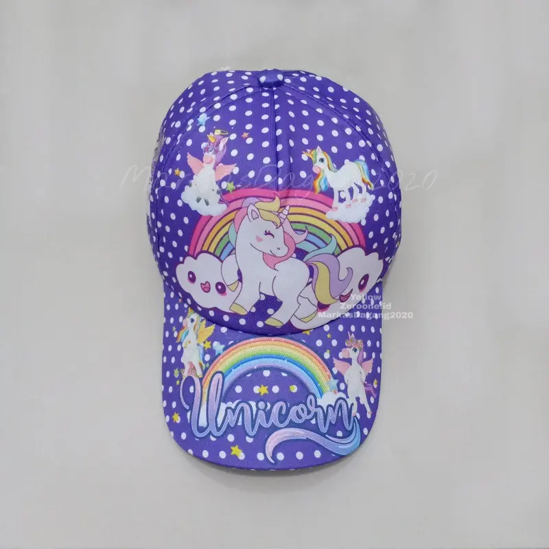 Topi Baseball Anak Perempuan Motif Sublime Animasi | By Fjrstore.id 5