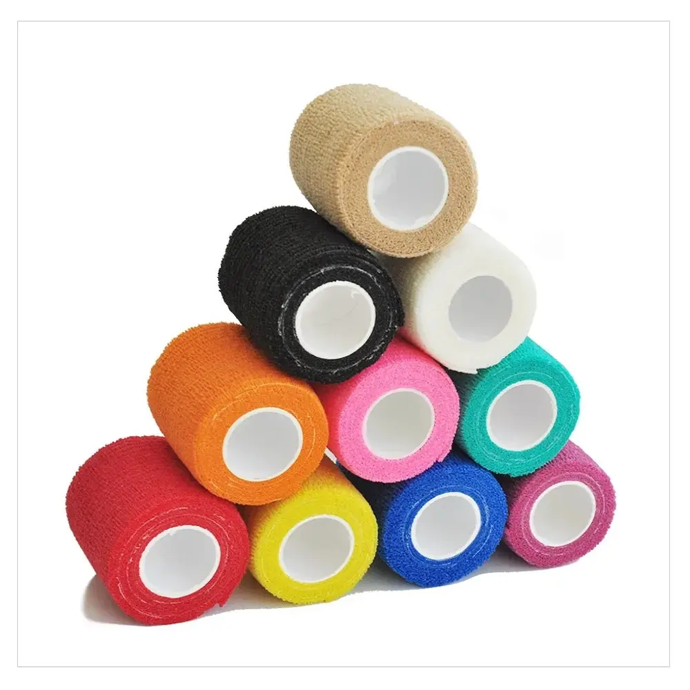 Băng Quấn Thể Thao, Nhiều Màu 18 Màu, Tự Dính, Băng Quấn Đàn Hồi, Elastoplast, Bảo Vệ Thể Thao, Thích Hợp Cho Đầu Gối, Ngón Tay, Móng Tay, Lòng Bàn Tay Và Vai