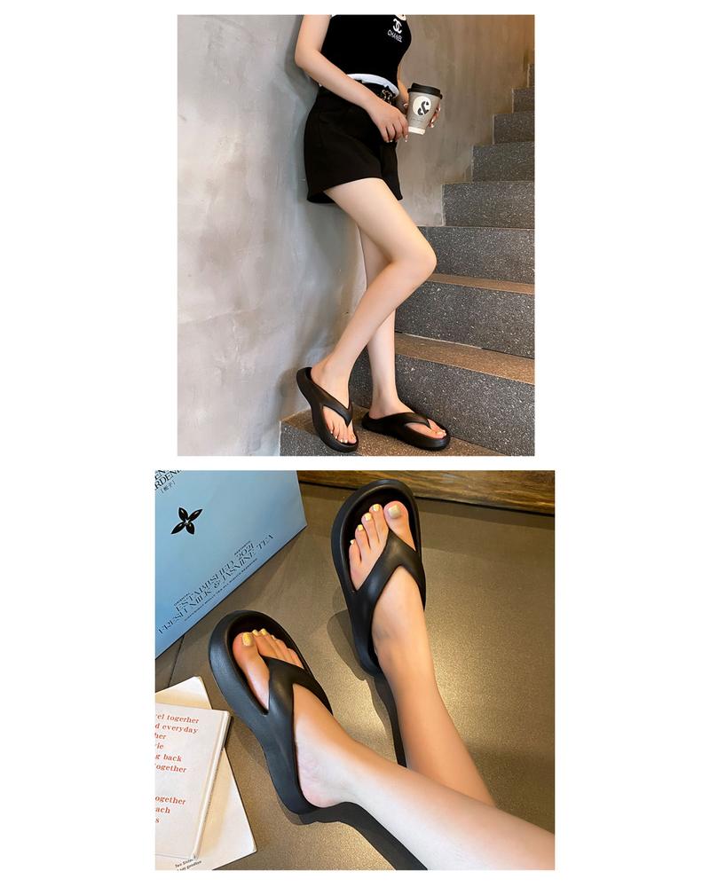 Product Introduction of Dép Tăng Chiều Cao, Ngoài Trời Mùa Hè, Dành Cho Nữ, Dép Xỏ Ngón Đi Trong Nhà Thường Ngày Dép Đi Biển Trong Nhà Chống Trượt, Thời Trang, Dễ Phối Đồ, Cá Tính 17