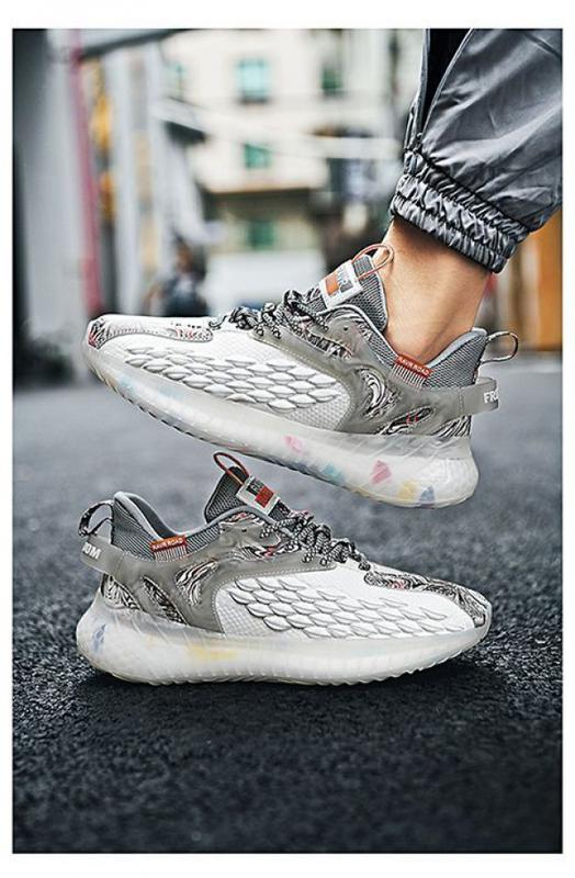 Product Introduction of Shoes Men's 2024 New Men's Sports Shoes Men's Summer Versatile Fashion Shoes Men's Trendy High Quality Daddy Running Shoes 17