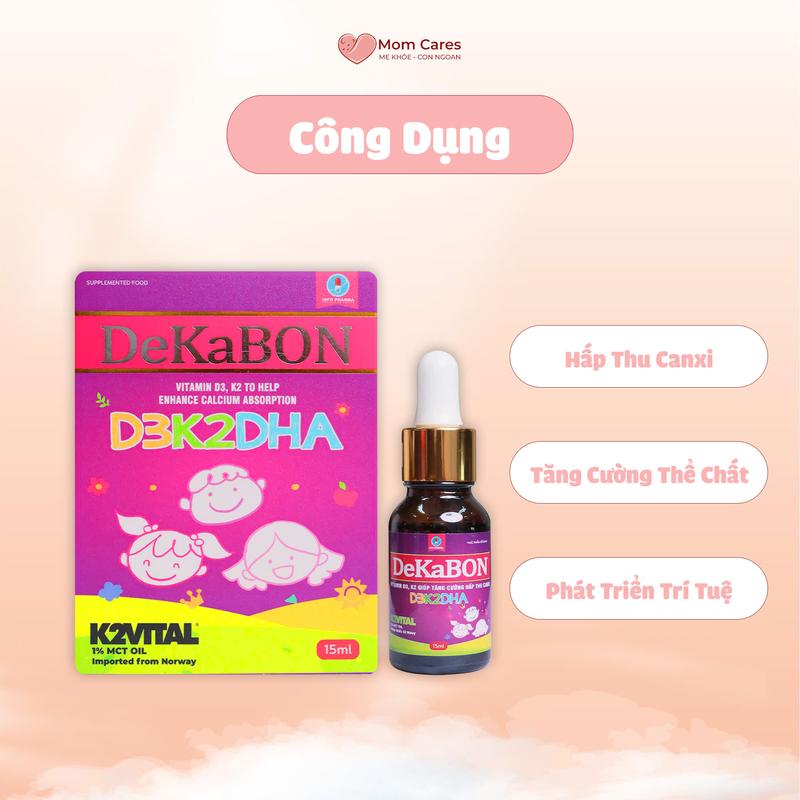 D3K2DHA DEKABON Cho Bé Hấp Thu Canxi Phát Triển Chiều Cao 5