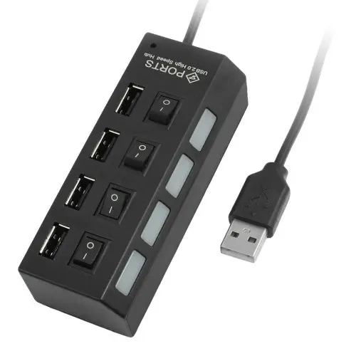 USB HUB 4 PORT SAKLAR 2.0 1