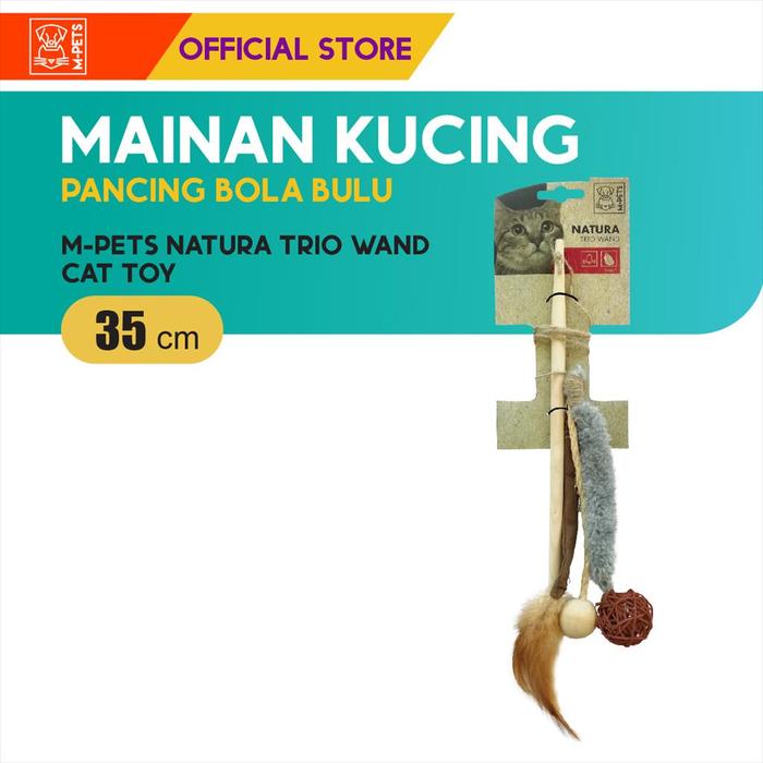 Gambar M-Pets Natura Trio Wand Cat Toy / Mainan Bulu Pancing Kucing - Mainan Bulu Pancing Kucing dari M-Pets Volk Pets Indonesia Kota Tangerang Tokopedia
