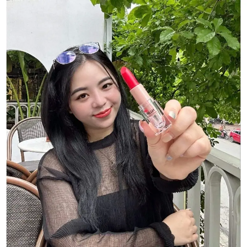 Son dưỡng NLip có màu cho môi sau phun xăm, kích màu môi, an toàn lành tính màu Đỏ cherry 5