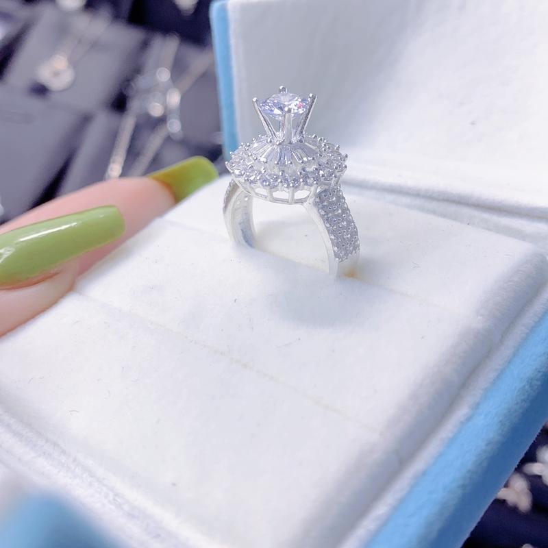 N17 nhẫn đá baget bạc ta cao cấp_Bạc đẹp Hải hạnh HHJ