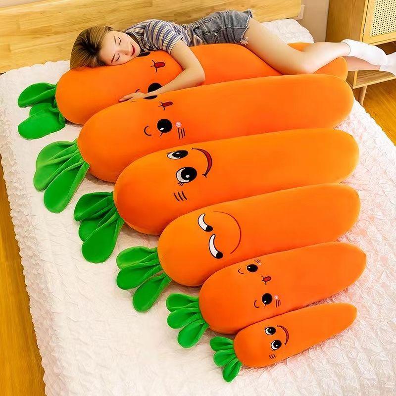 Gối Cà Rốt, Đồ Chơi Nhồi Bông Có Thể Tháo Rời Và Giặt Được, Gối Dài, Búp Bê Ngủ Trên Giường, Búp Bê Ragdoll Hỗ Trợ Chân, Mềm Mại 3