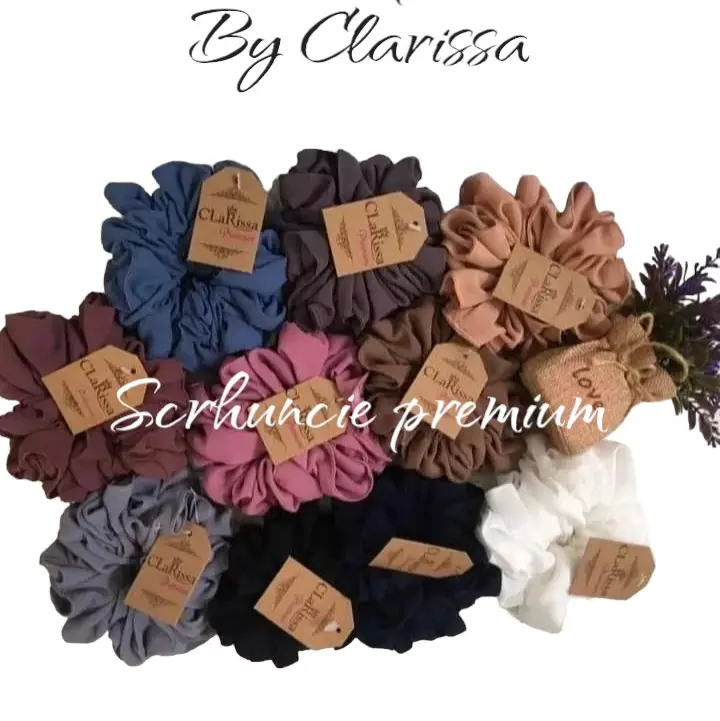scrunchie Clarissa cepol hijab bervolume enak dipakai 0