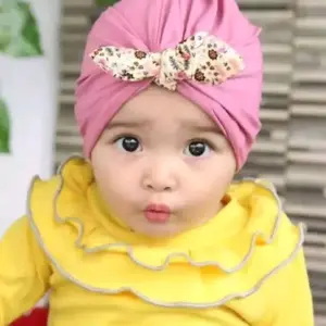 TURBAN ANAK / TURBAN BAYI PITA KELINCI MOTIF 0-2TH