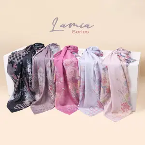 Hijab Segi Empat Motif Syar'i 130x130 & 110x110 Voal Sublime Premium