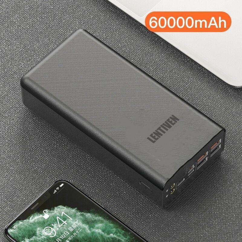 ✦Ready Stock,Cod✦ 60000mAh Powerbank Fast Charging Full Capacity 4 USB Charge Ports PD Fast Charging Power bank powerbank60000 mah 7