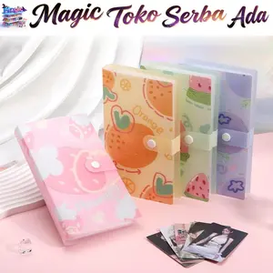 Magic Toko Serba Ada Album Foto H776 Photocard Waterproof 120 Slot Motif Buah Bahan Plastik PP Ukuran 19cm x 12,5cm Cocok untuk Koleksi dan Hadiah Tahan Lama dan Mudah Dibawa