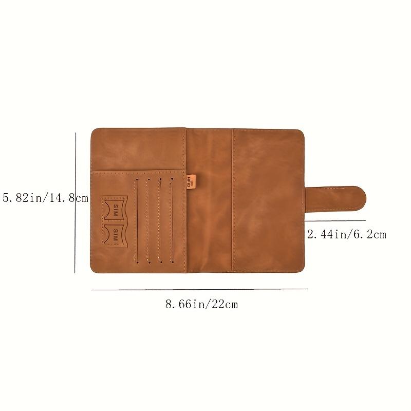Product Introduction of Anti Theft Travel Passport Card Bag, RFID Multifunctional Passport Bag, PU Leather Wallet 4