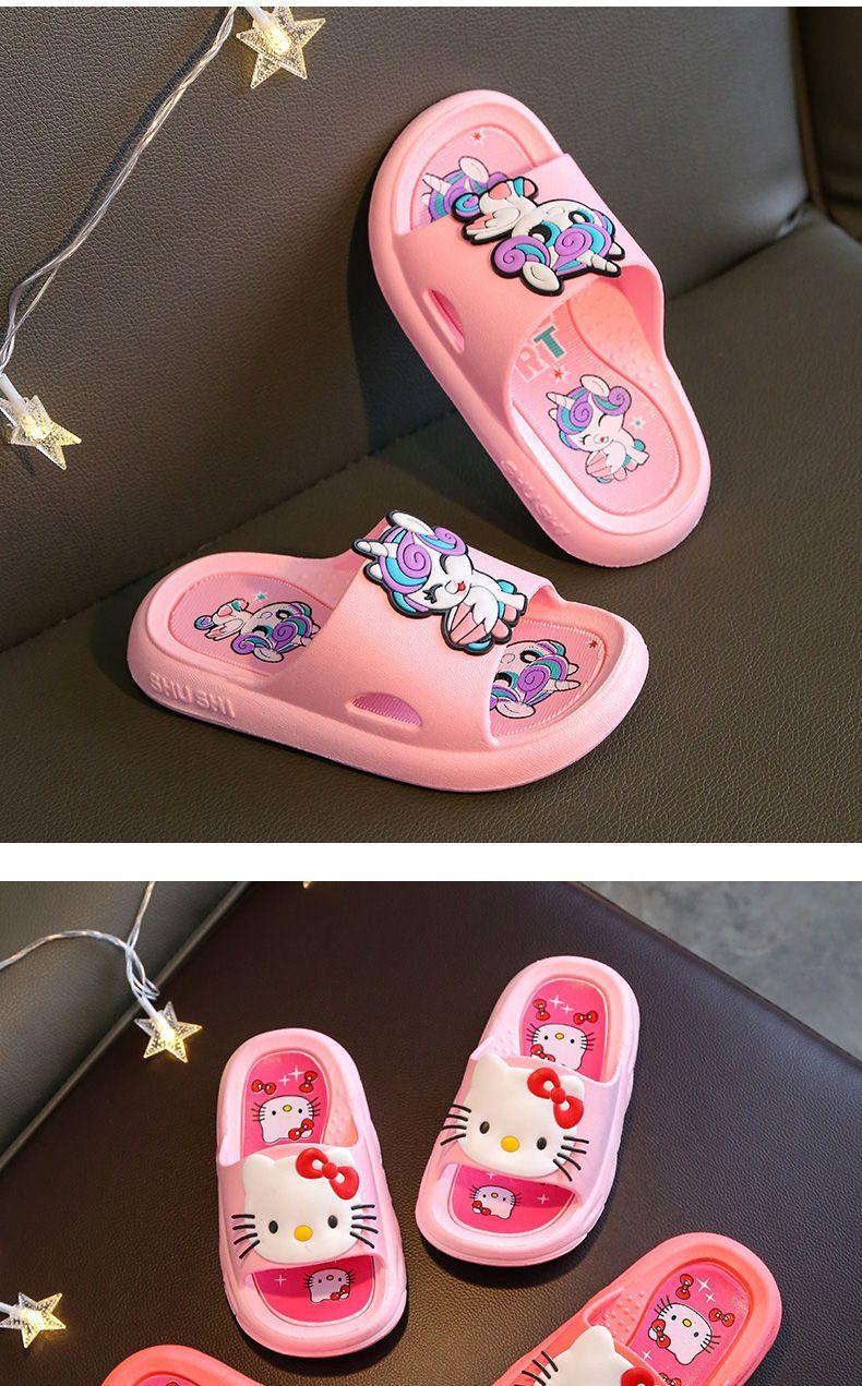 Product Introduction of Dép Bé Gái, Thiết Kế Hello Kitty Hoạt Hình Dễ Thương, Màu Hồng, Đế Mềm, Chống Trượt Và Khử Mùi, Thích Hợp Sử Dụng Trong Nhà, Cho Bé Gái, Năm 2025, Dép Bé 18