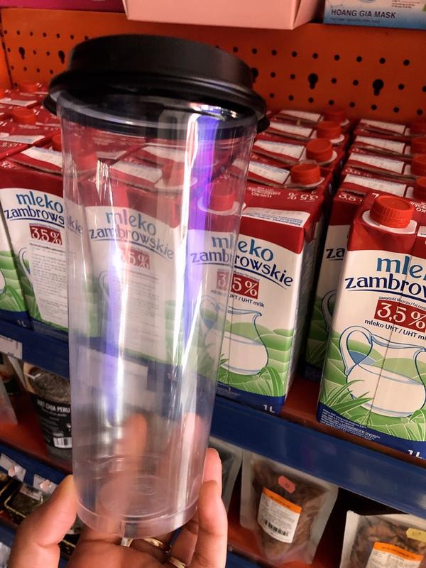 50 ly nhựa 700ML Nắp trái tim phi 90 Đựng Thực Phẩm