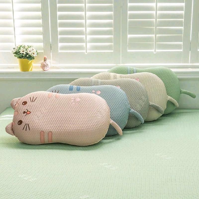 Gối băng lạnh cao su non kích thước 35x50cm họa tiết mèo cute cho bé 1
