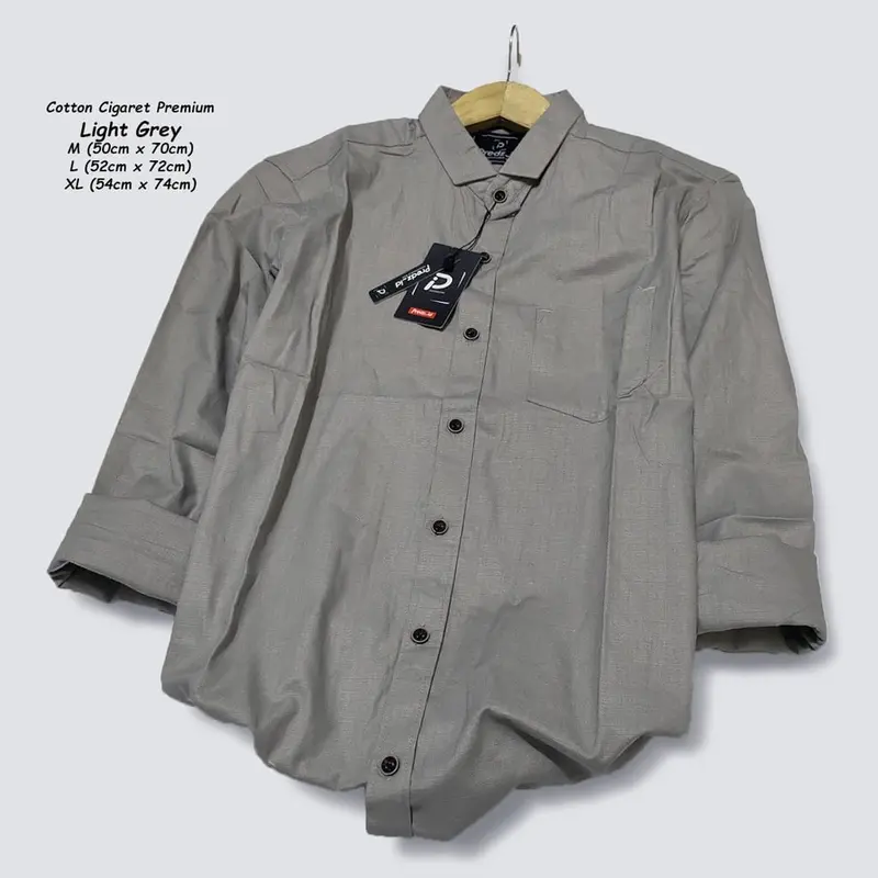 kemeja polos panjang pria model slimfit M L XL Baju Formal 3