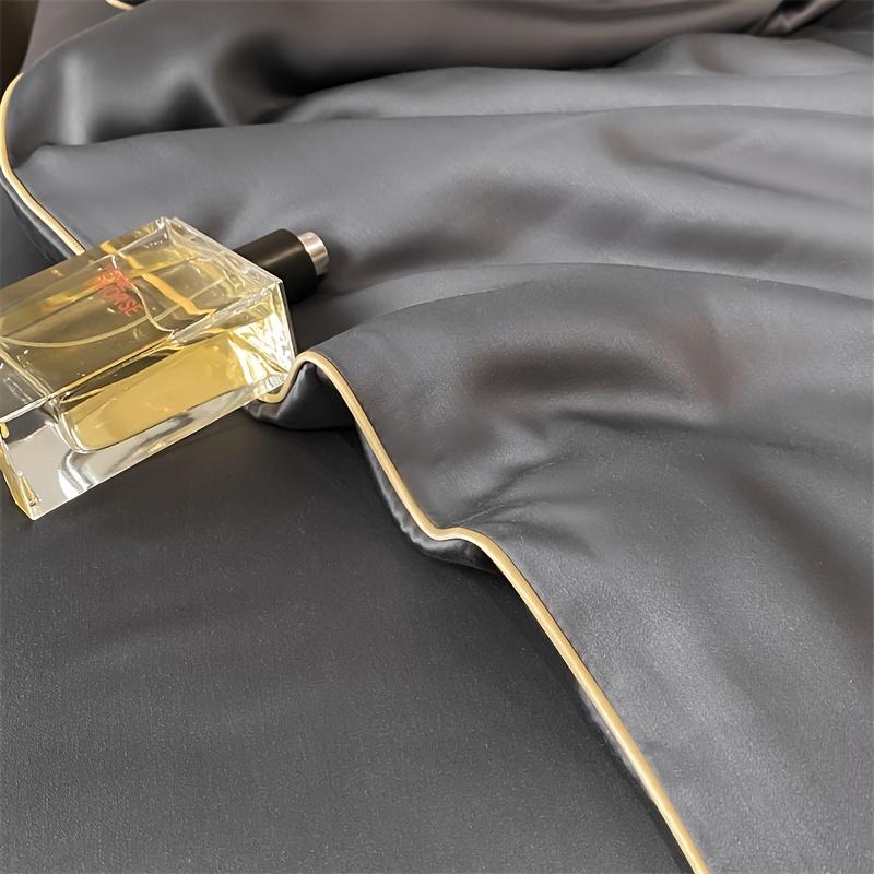 Product Introduction of 1 Piece Dreamy Summer Light Quilt - Soft, Light Beige Friendly 100% Microfiber, Designed with Gold Leaves and "DREAMCITY" Words, Gray with Gold Accents, Machine Washable, Pillowcase and Bed Sheet Not Included, Summer Bedding | Fantasy-themed Decoration | 7