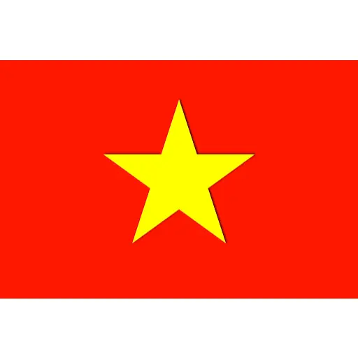 Cờ đỏ Việt Nam, in UV công nghệ cao sắc nét, Decal bóc dán