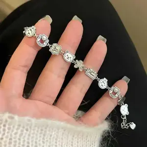 U2SWEET - Gelang Tangan Dengan Charm Karakter Kartun Lucu Gelang Gaya Retro Gelang Tangan Cantik