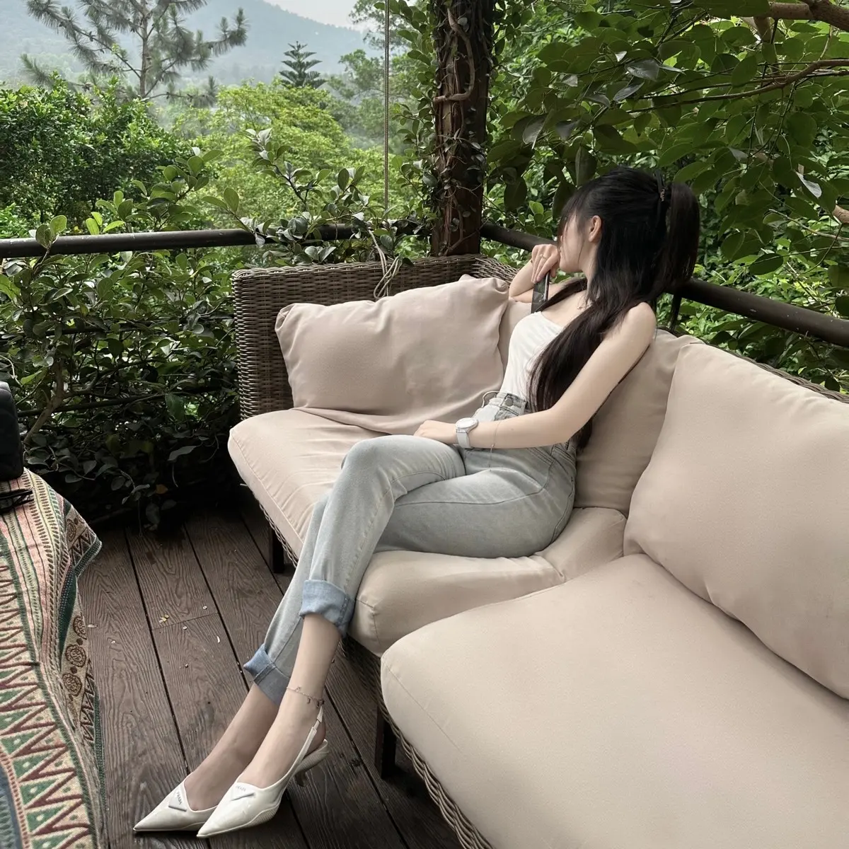Quần jean baggy hack bắp chân to, tôn v3