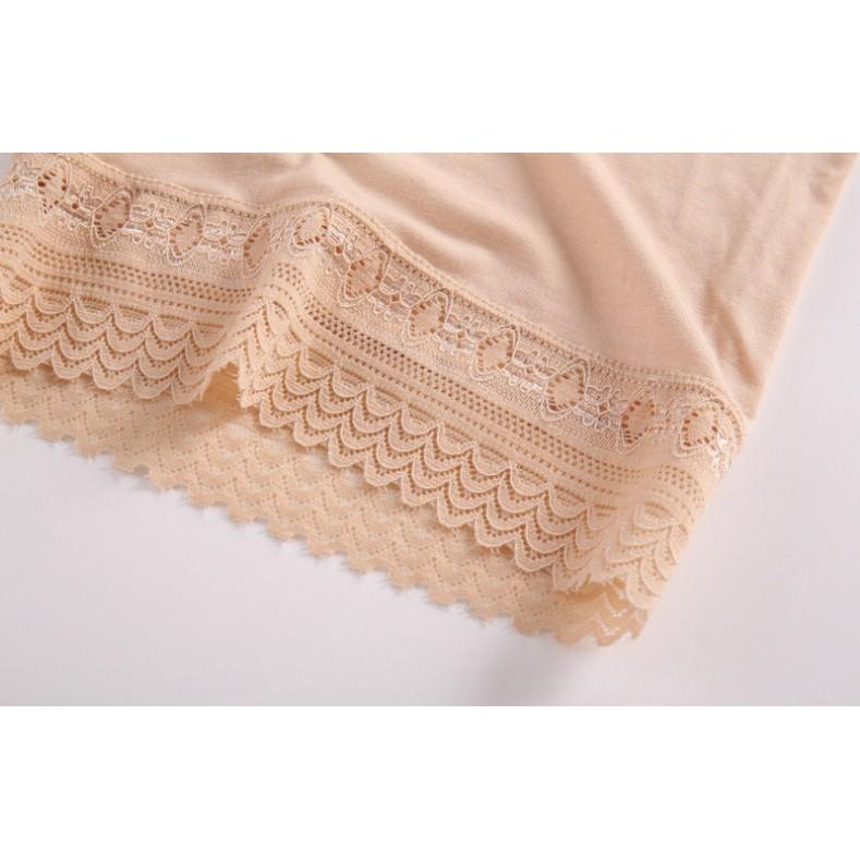 Product Introduction of (Combo 2) Quần mặc váy Cotton có Size Phối ren mới thám hút co dãn mát mẻ dáng ngắn 2/5 đùi 5