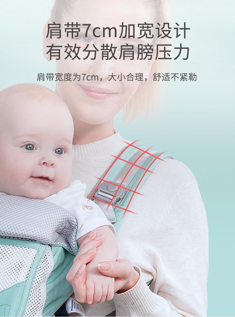 Product Introduction of In Stock Baby Carrier for Going out Baby Carrier Convenient in Stock Baby Carrier for Going out Baby Carrier Convenient Baby Carrier for Waist Stool Storage Baby Waist Stool Waist Stool Horizontally Holding Style Front and Back Two Use Baby Holding Artifa 16