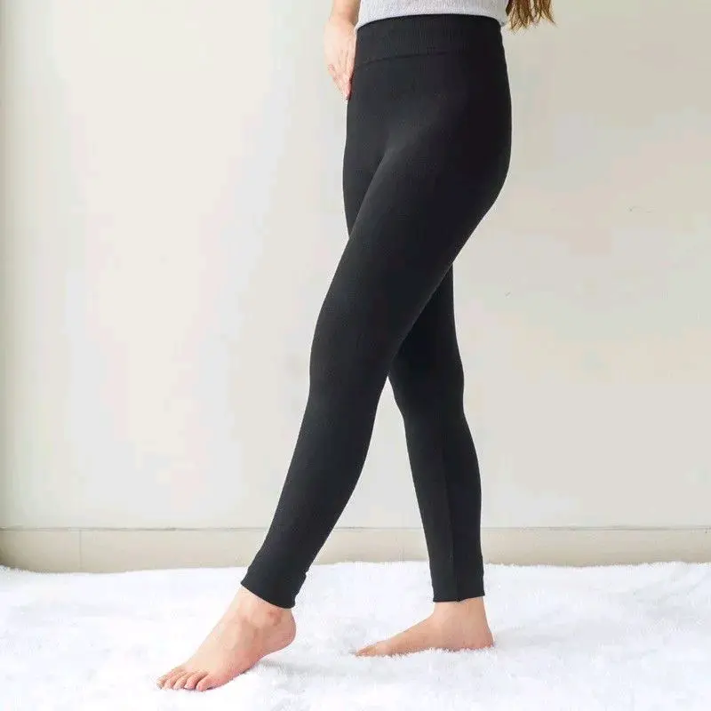 CELANA PEREMPUAN / LEGING POLOS Hitam Melar Panjang Tebal daily   hitam leggings legging jersey wanita seksi regular spandek Dewasa 0