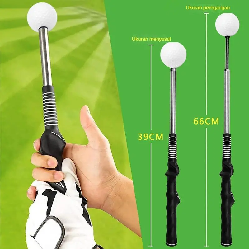 【COD】Tongkat ayunan golf teleskopik untuk latihan indoor/outdoor, cocok untuk pemula