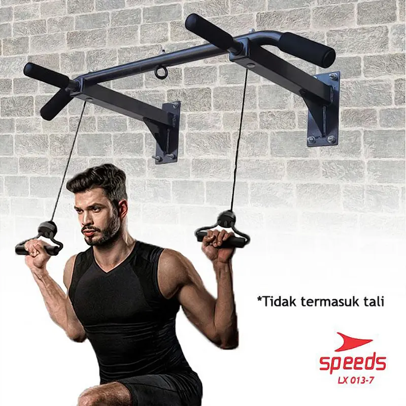 SPEEDS Pull Up Bar Chin Up Alat Gym Rumah Iron Gym Alat Fitness Scapula Outdoor dan Indoor 013-7 3