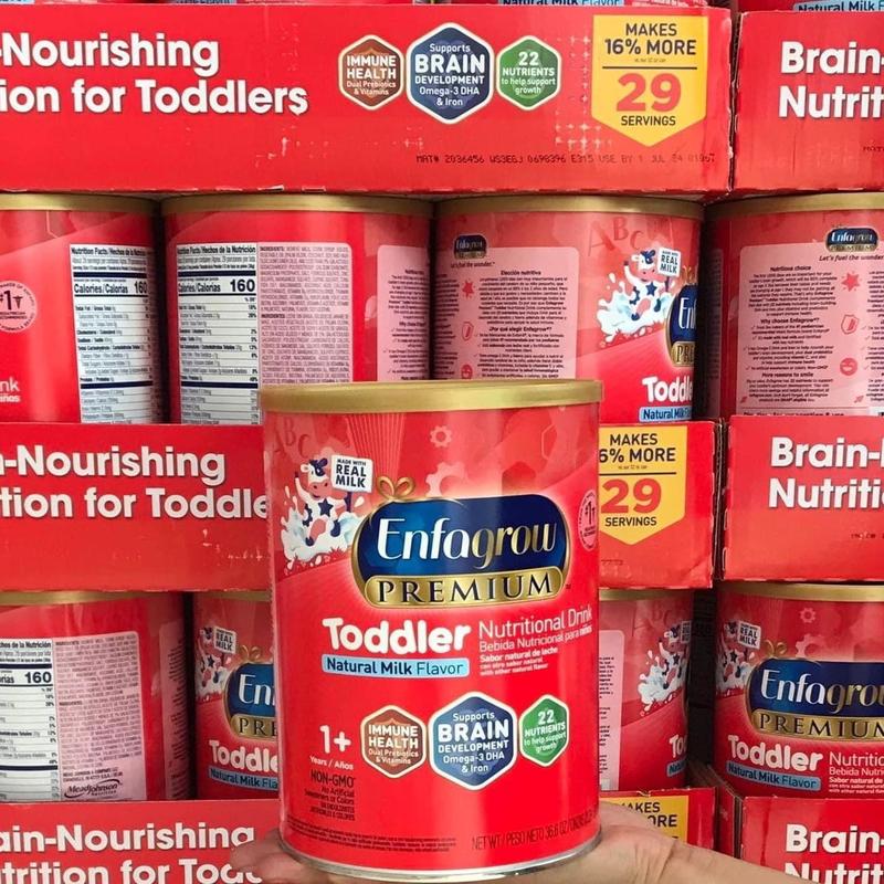 ￼[Date Mới] Sữa Công Thức Enfagrow 1.04kg Premium Toddler Next Step 1-3 Enfagrow Đỏ Nắp Vàng Mỹ - 1.04kg