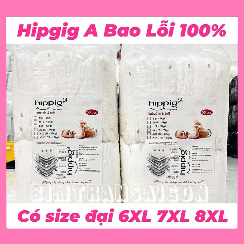 100 Miếng bỉm trần quần hipgig A cho bé giá rẻ