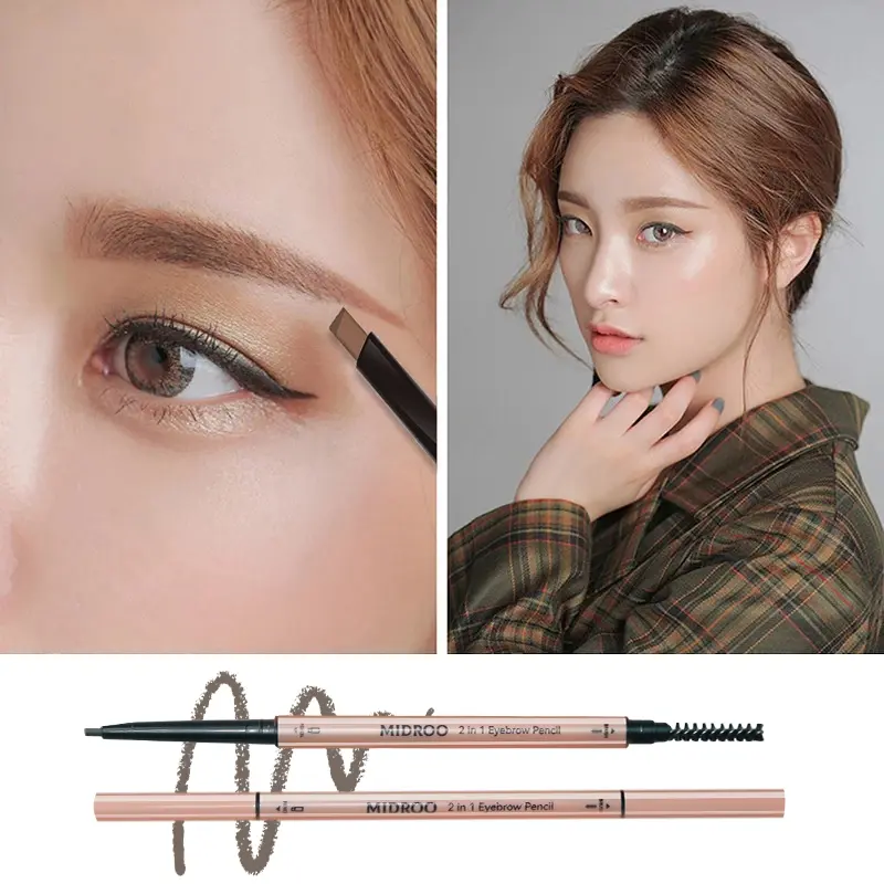 Midroo Chì kẻ mày tự nhiên chống thấm nước lâu trôi xám màu 0.25g 2
