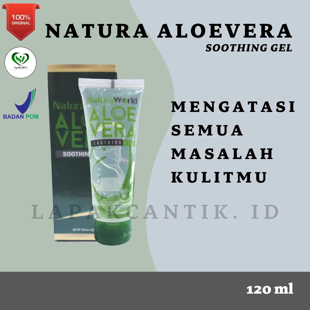 Natura Aloevera Soothing Gel Pelembab Wajah Mencerahkan Mengencangkan Muka