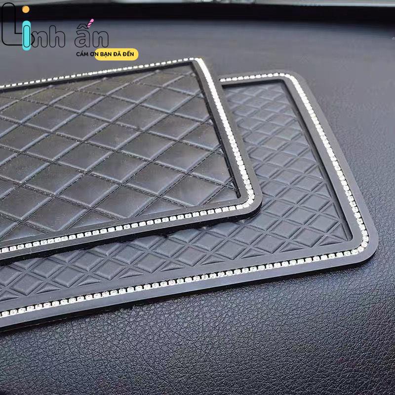 Thảm Chống Trượt Taplo Ô Tô SANG TRỌNG - Đế Tượng Phật Mô Hình Trang Trí Xe Hơi - Thảm Lót Taplo Ô Tô Nhiều Mẫu LINH ẤN 2