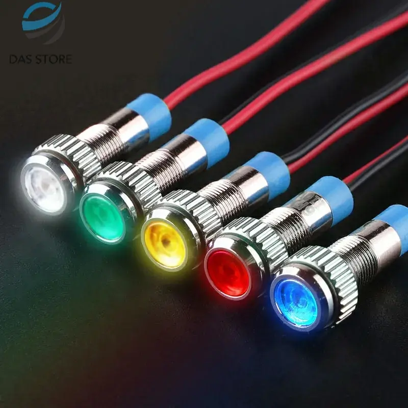 Indikator Saklar AC/DC LED Stainless Tombol On Off Push Button Metal ...