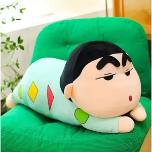 Crayon Shin chan Lying Down Plush Toy  65cm Super Soft Body Pillow, Sleeping Companion Stuffed, Huggable Nap Pillow