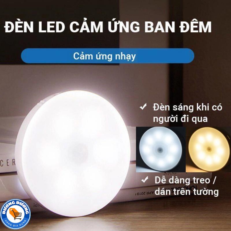 Đèn LED Cảm Ứng Chuyển Động Tự Động Sáng Trong Đêm Khi Có Người Đi Qua - Đèn Cảm Biến Thông Minh - Đèn Ngủ Cảm Ứng Tặng Kèm Cáp Sạc tuấn  thần đèn  led