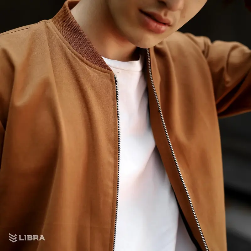 Jaket Bomber Pria Jaket Bomber Canvas Pria jacket Man Parka Best seller Bandung Hitam Kancing Distro Nyaman 3